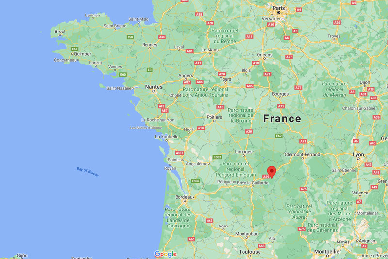 St-Hilaire sur carte
