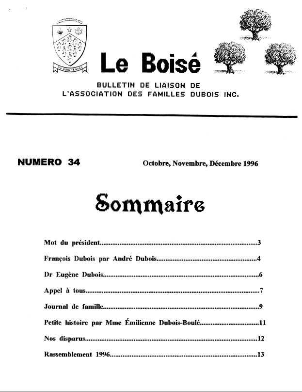 Le Boisé 34 – 1996