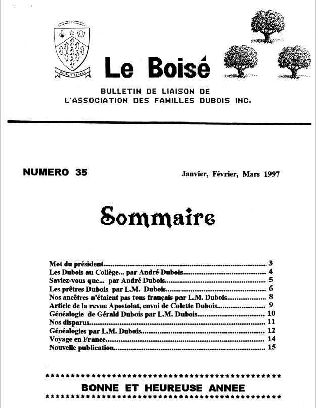 Le Boisé 35 – 1997