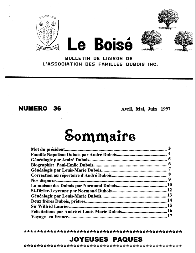 Le Boisé 36 – 1997