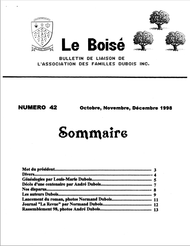 Le Boisé 42 – 1998