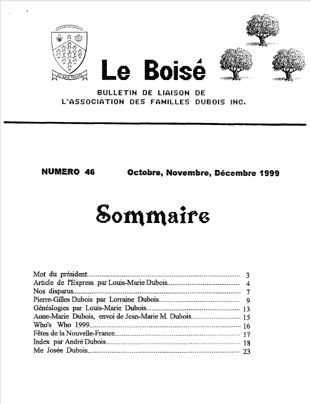 Le Boisé 46 – 1999