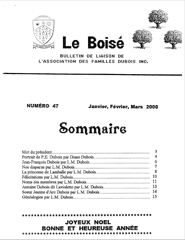 Le Boisé 47 – 2000