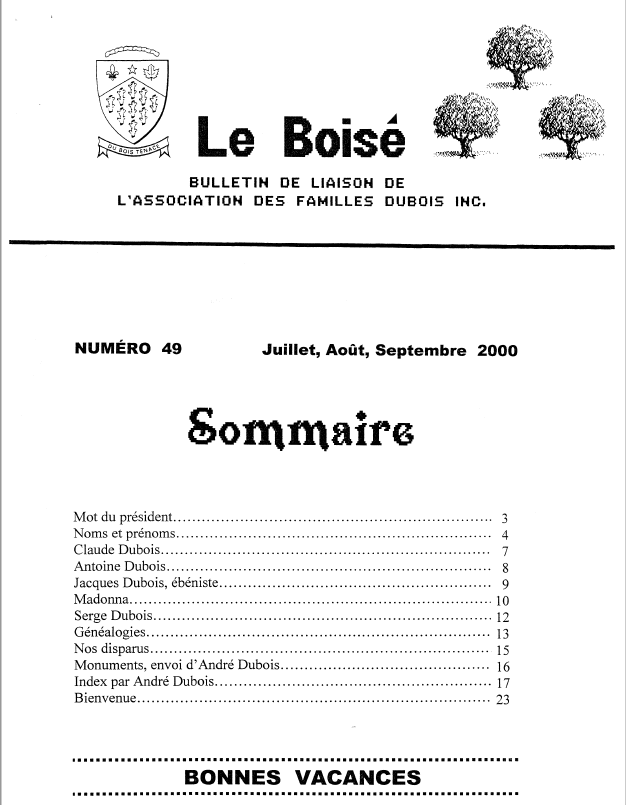 Le Boisé 49 – 2000