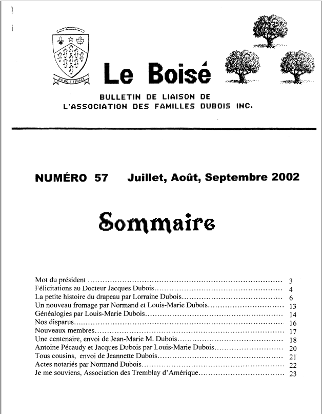 Le Boisé 57 – 2002