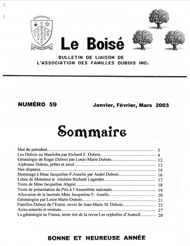Le Boisé 59 – 2003