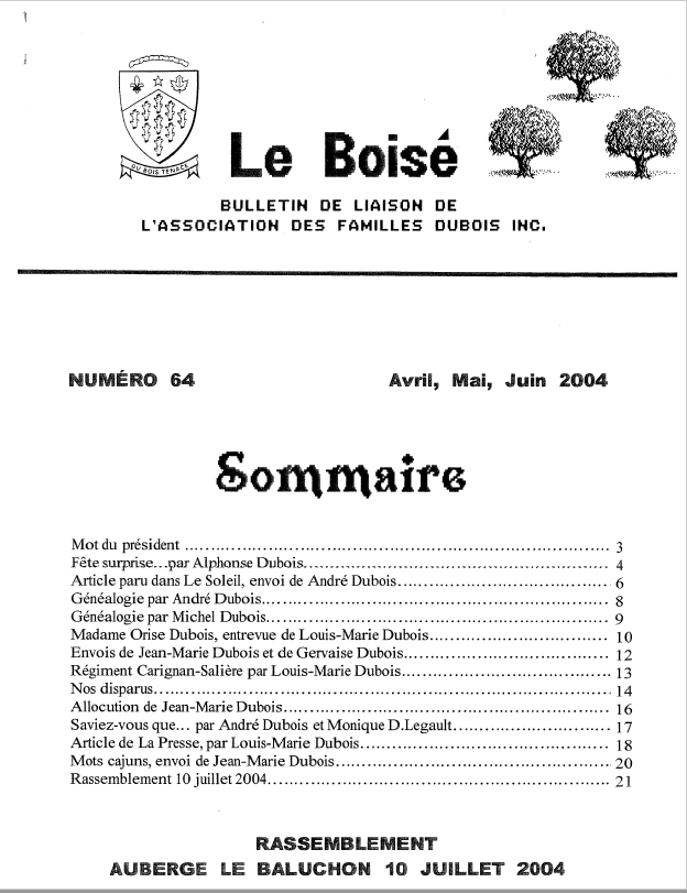 Le Boisé 64 – 2004