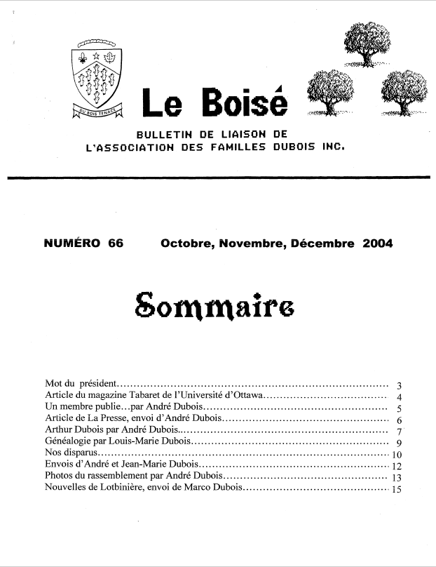 Le Boisé 66 – 2004